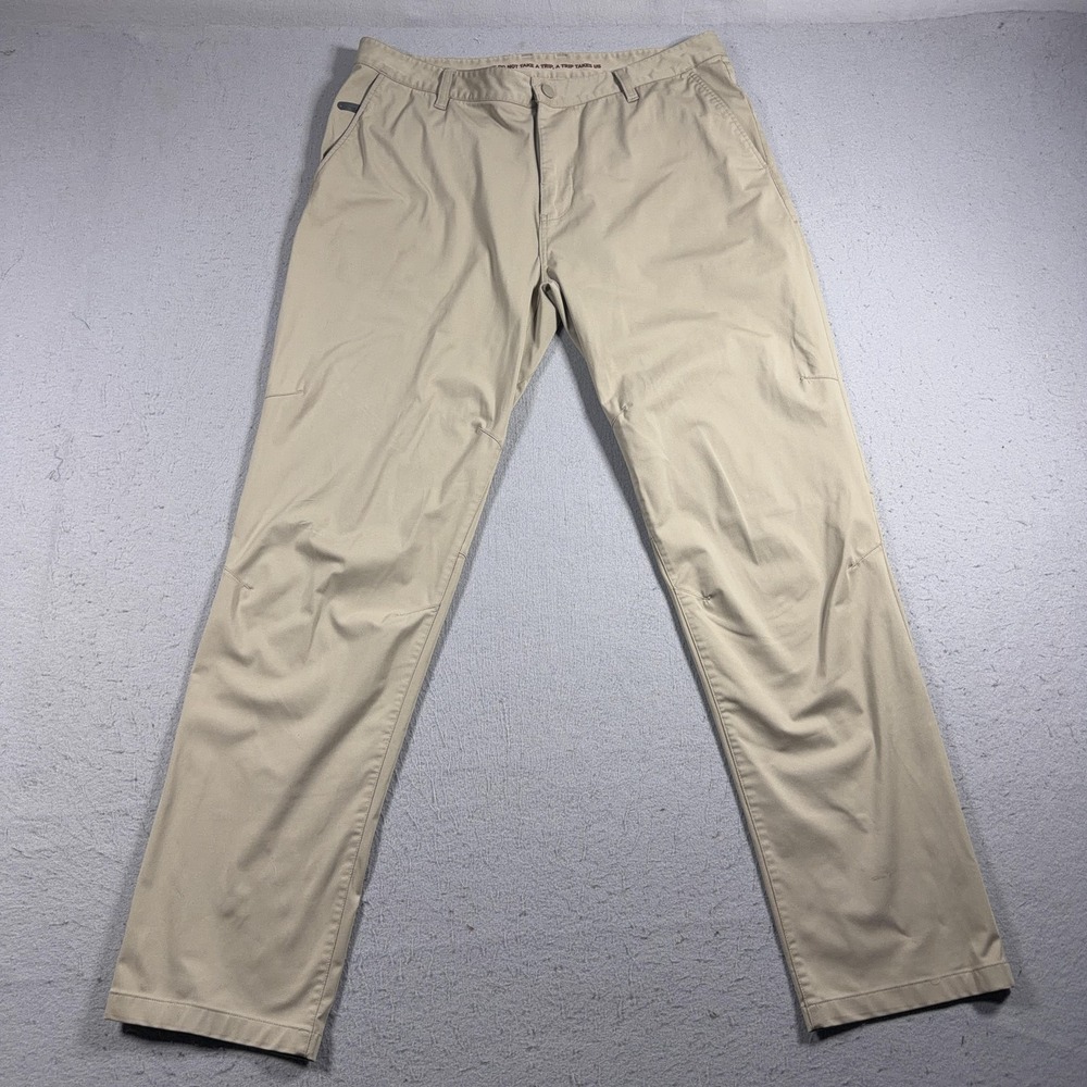 Rhone Pants Mens 36 Beige Khaki Stretch Chino Travel Lightweight‎ Performance